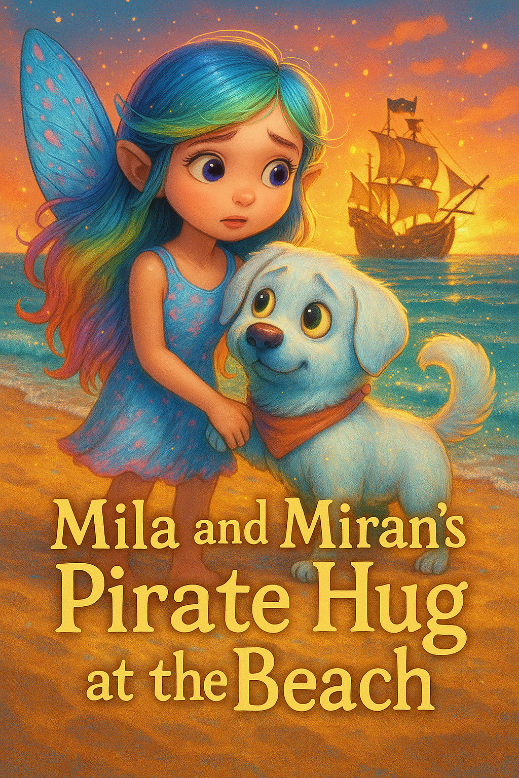 Mila and Miran’s Pirate Hug at the Beach
